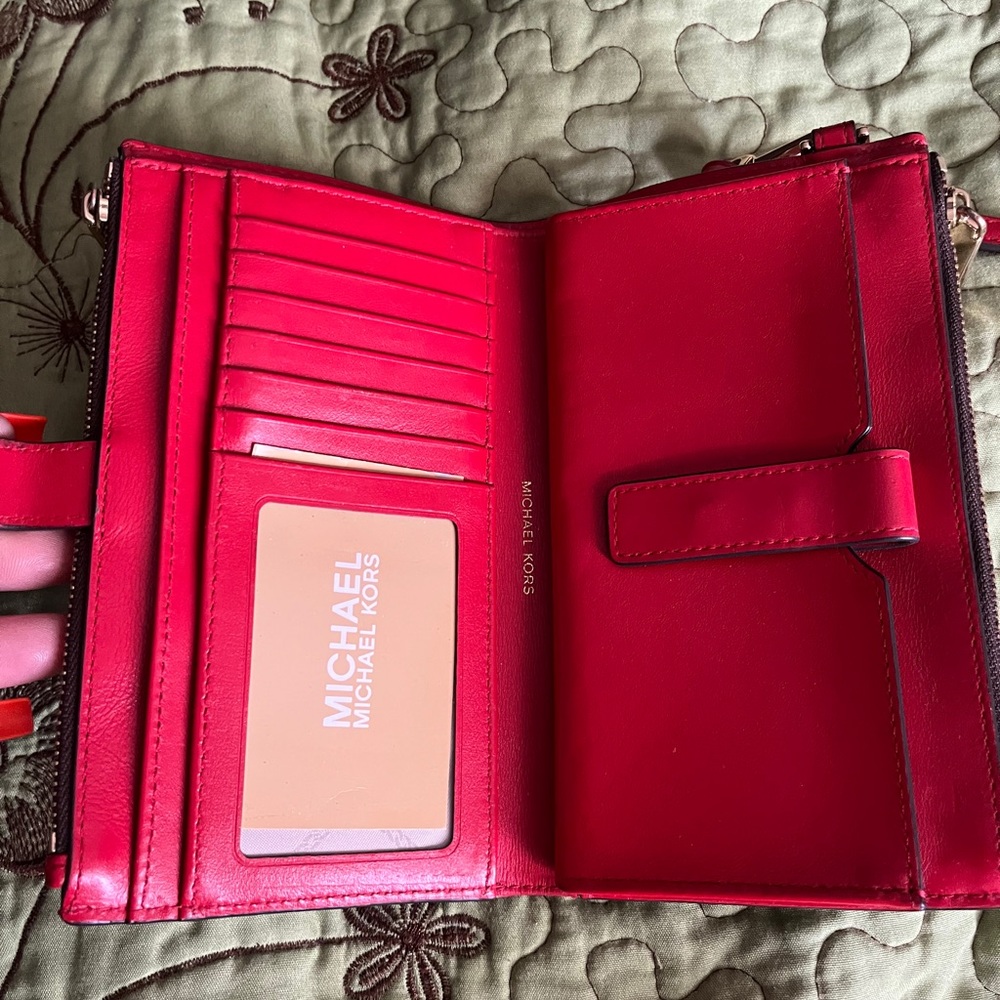 Michael Kors Black and Brown Wristlet - Picture 2 of 3
